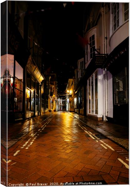 St Albans Street Canvas Print by Paul Brewer