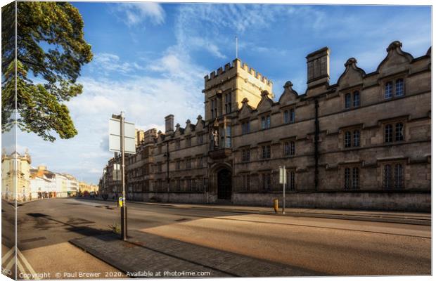 Universiry College Oxford Canvas Print by Paul Brewer