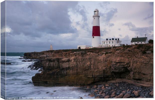 Portland Bill Lighthouse  Canvas Print by Paul Brewer