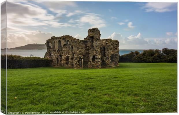 Sandsfoot Castle Weymouth Canvas Print by Paul Brewer