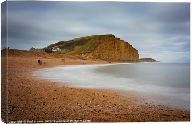 West Bay Dorset Canvas Print by Paul Brewer
