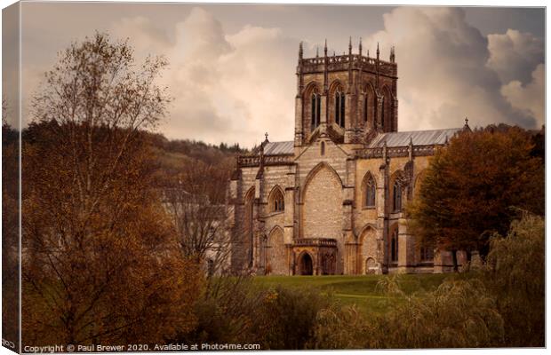 Milton Abbey in Dorset Canvas Print by Paul Brewer