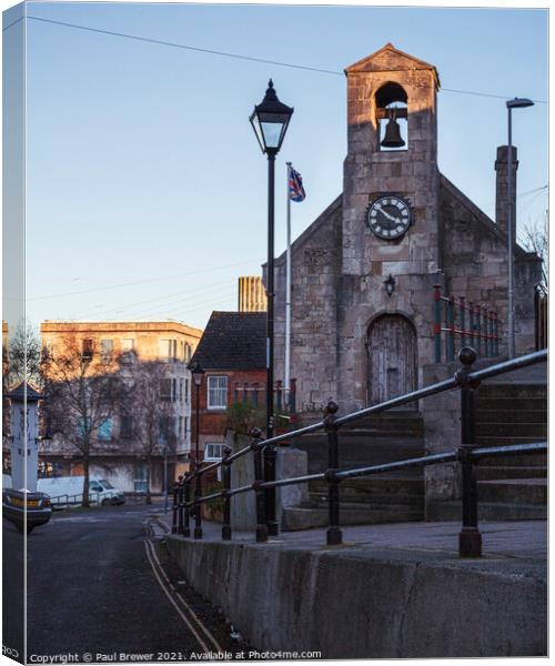 Weymouth Old Town Hall Canvas Print by Paul Brewer