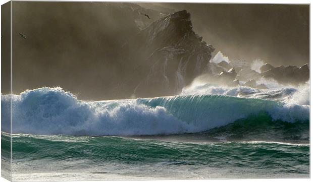 Clogher Waves Canvas Print by barbara walsh