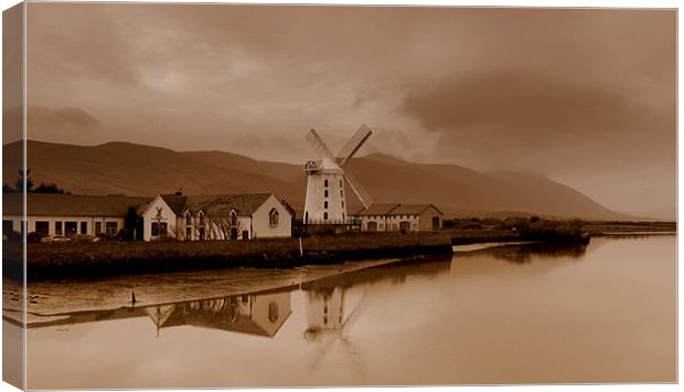 Windmill in Blennerville Canvas Print by barbara walsh