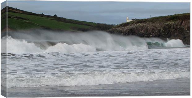 Waves in Beenbane Canvas Print by barbara walsh
