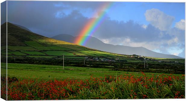 Land of the Rainbows-Ireland Canvas Print by barbara walsh