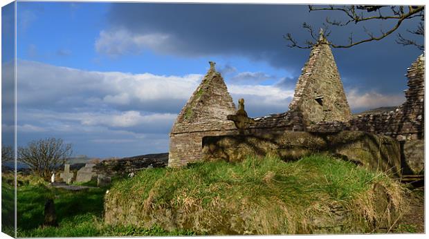 Kilmalkedar church Canvas Print by barbara walsh