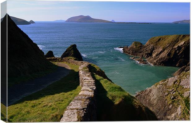 Dunquin Pier Canvas Print by barbara walsh