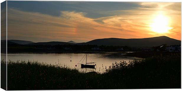 Sunset Dingle Canvas Print by barbara walsh