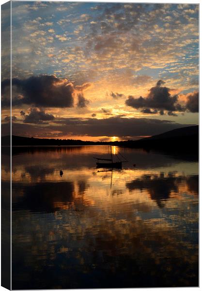 Sunset Dingle Canvas Print by barbara walsh