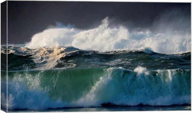 Clogher waves Canvas Print by barbara walsh