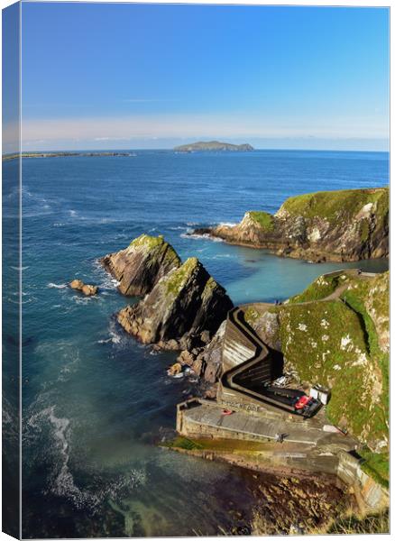 Dunquin Pier Canvas Print by barbara walsh