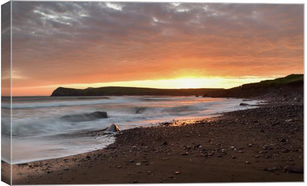 Sunset Kinard Canvas Print by barbara walsh