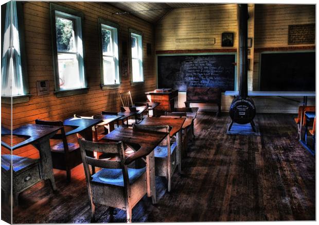 The Old Schoolhouse...misc  Canvas Print by Elaine Manley