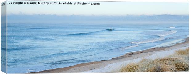 A Cold Morning at the Beach Canvas Print by Shane Murphy