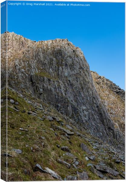 Bowfell Buttress Langdale Lake District Canvas Print by Greg Marshall