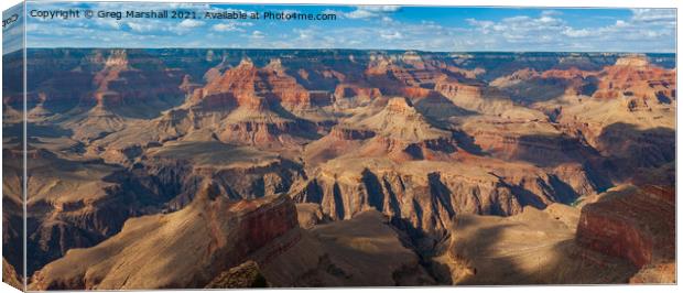 The Grand Canyon in Nevada, USA Canvas Print by Greg Marshall