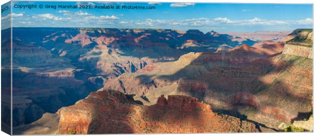 Grand Canyon Panorama Canvas Print by Greg Marshall