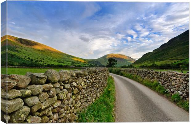 Illgill Head from Wasdale Canvas Print by Greg Marshall