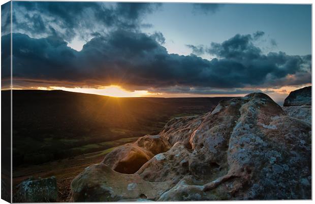 Sunset at Scugdale North Yorkshire Canvas Print by Greg Marshall