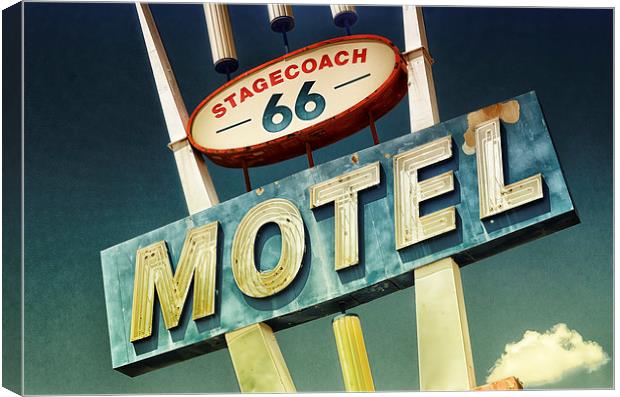 Route 66 Motel Seligman USA Canvas Print by Greg Marshall