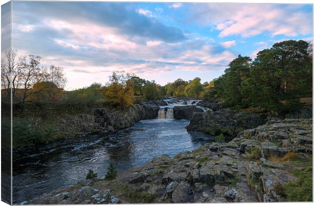 Low Force waterfall  Canvas Print by Greg Marshall