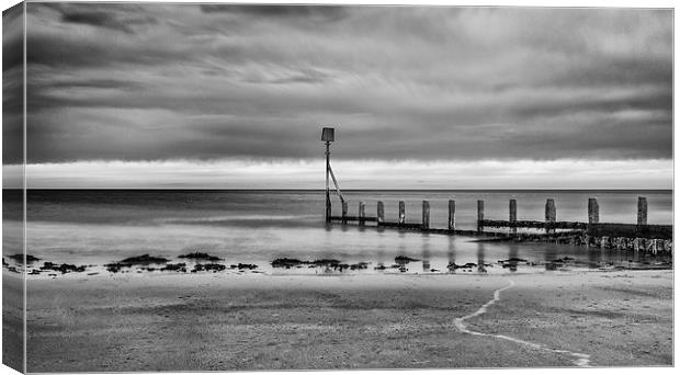 Redcar Beach on a wintry day Canvas Print by Greg Marshall
