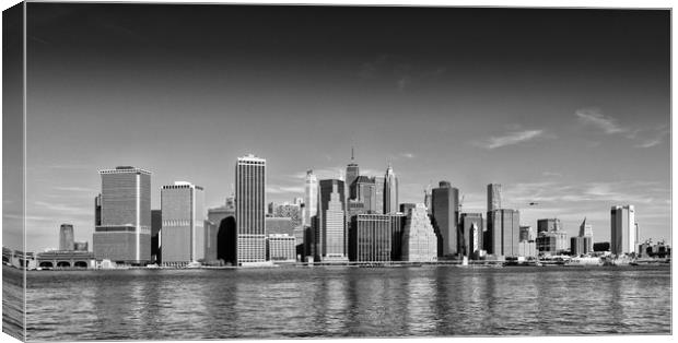 Manhattan Skyline from Brooklyn Canvas Print by Greg Marshall