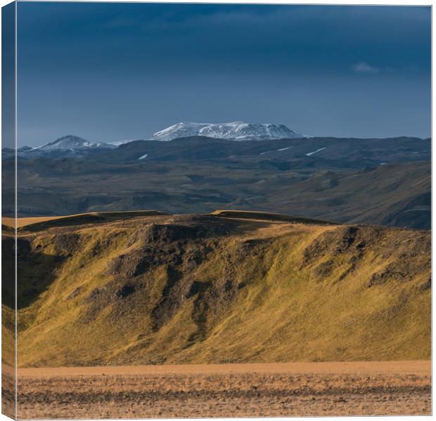 View of Katla volcano, Iceland Canvas Print by Greg Marshall