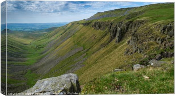 High Cup Nick North Pennines Canvas Print by Greg Marshall