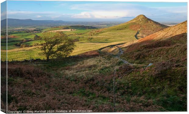 Roseberry Topping Vista Canvas Print by Greg Marshall