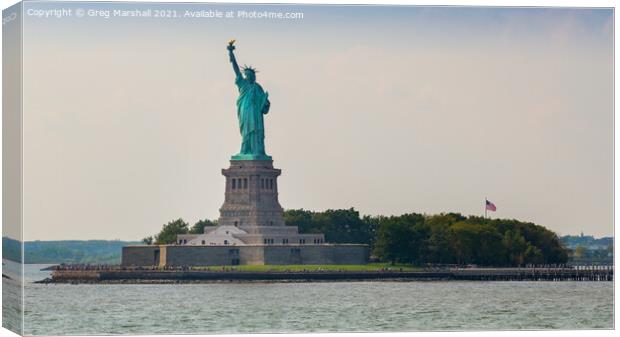 Statue of Liberty New York Canvas Print by Greg Marshall