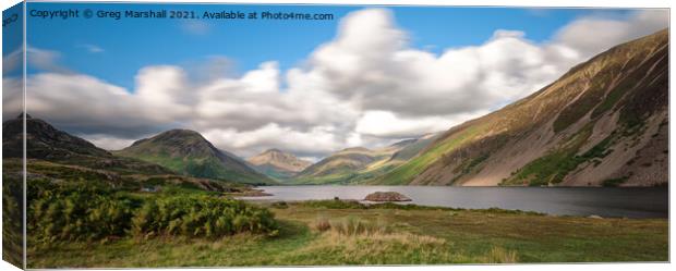 Wast Water Wasdale Valley The Lake District Canvas Print by Greg Marshall