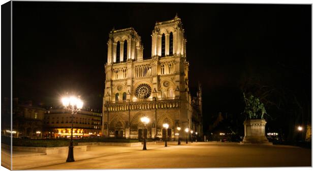 Notre Dame Cathedral Paris  Canvas Print by Greg Marshall