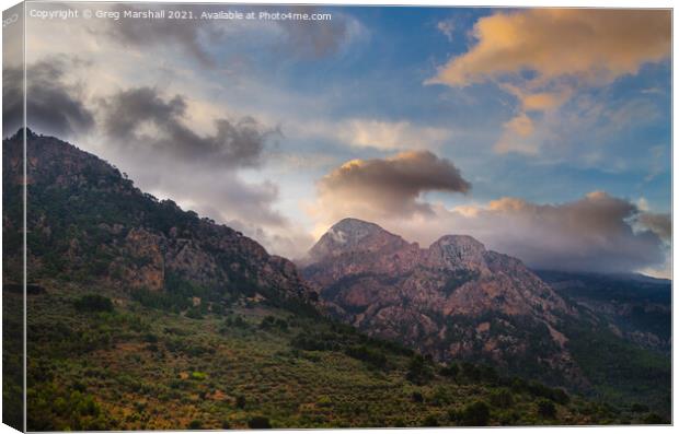 Xim Quesada from Fornalutx Mallorca Canvas Print by Greg Marshall