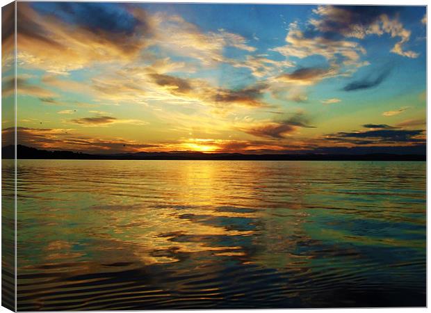 Forth sunset Canvas Print by Kevin Dobie
