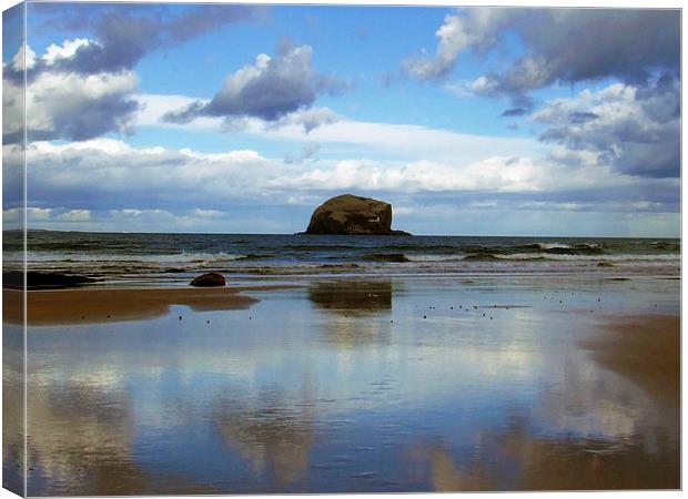 The Bass Rock Canvas Print by Kevin Dobie