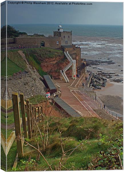 Jacob's Ladder Sidmouth Canvas Print by Phil Wareham