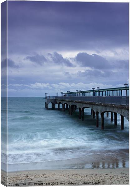 Boscombe Pier Canvas Print by Phil Wareham