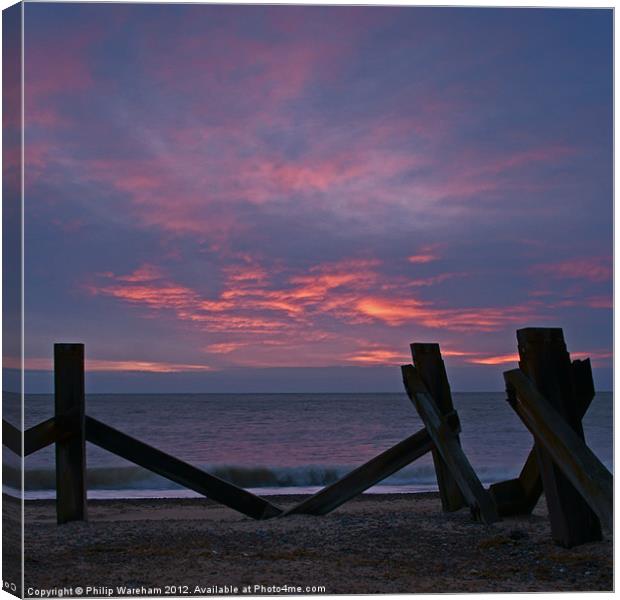 Great Yarmouth Sunrise Canvas Print by Phil Wareham