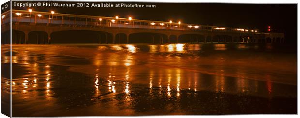Lights from the pier Canvas Print by Phil Wareham