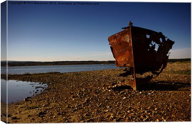 Wrecked and Rusty Canvas Print by Phil Wareham