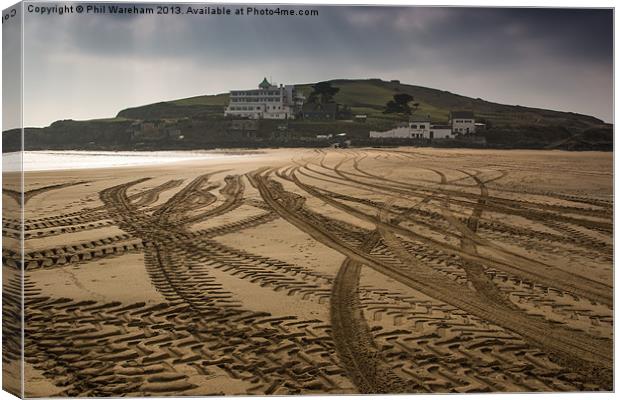 Tracks of my Tyres Canvas Print by Phil Wareham