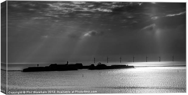 Sunshine over Copenhagen Canvas Print by Phil Wareham