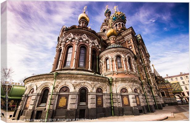 Church of the Spilled Blood Canvas Print by Phil Wareham