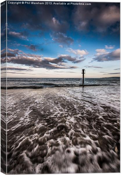 Incoming Wave Canvas Print by Phil Wareham
