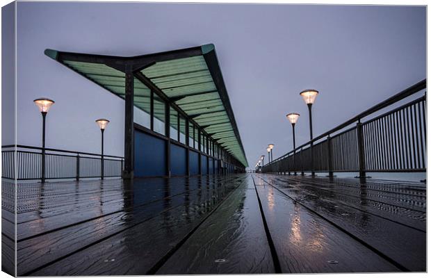West Side Boscombe Pier Canvas Print by Phil Wareham
