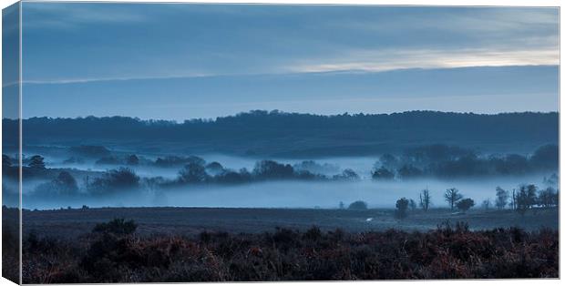 Mist in the valley Canvas Print by Phil Wareham