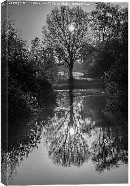 Lake Reflections Canvas Print by Phil Wareham